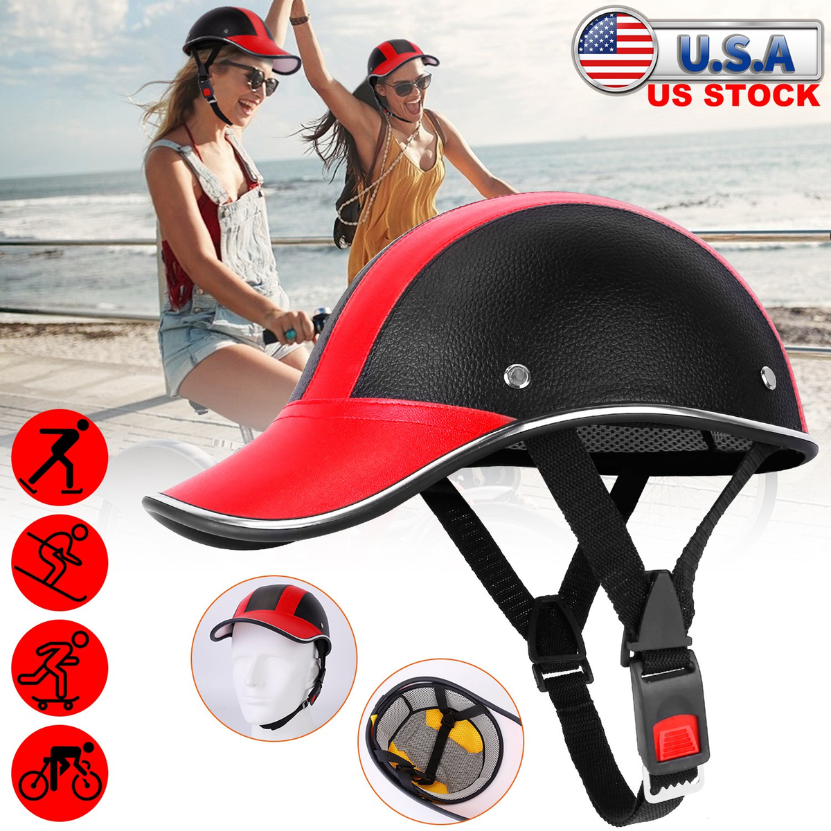 Safety Bicycle Helmet with Visor