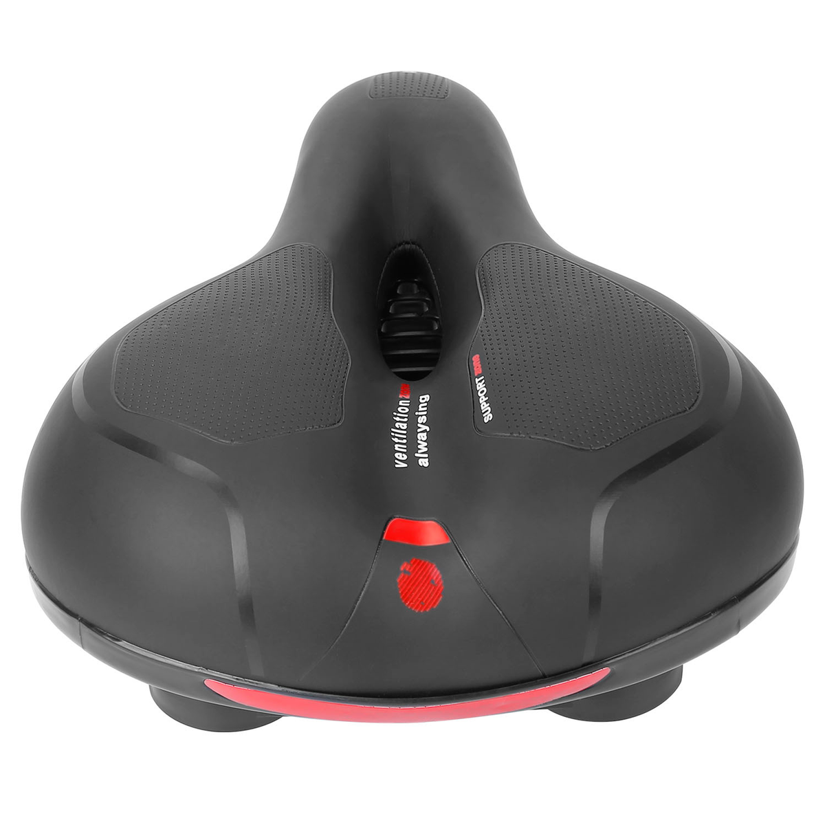 Comfortable Padded Bike Seat with Reflective Strip