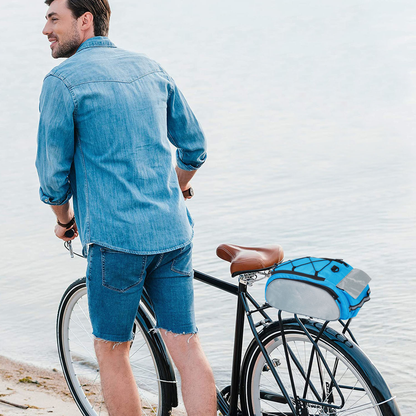 Bicycle Rear Seat Carrier Bag with Reflective Straps