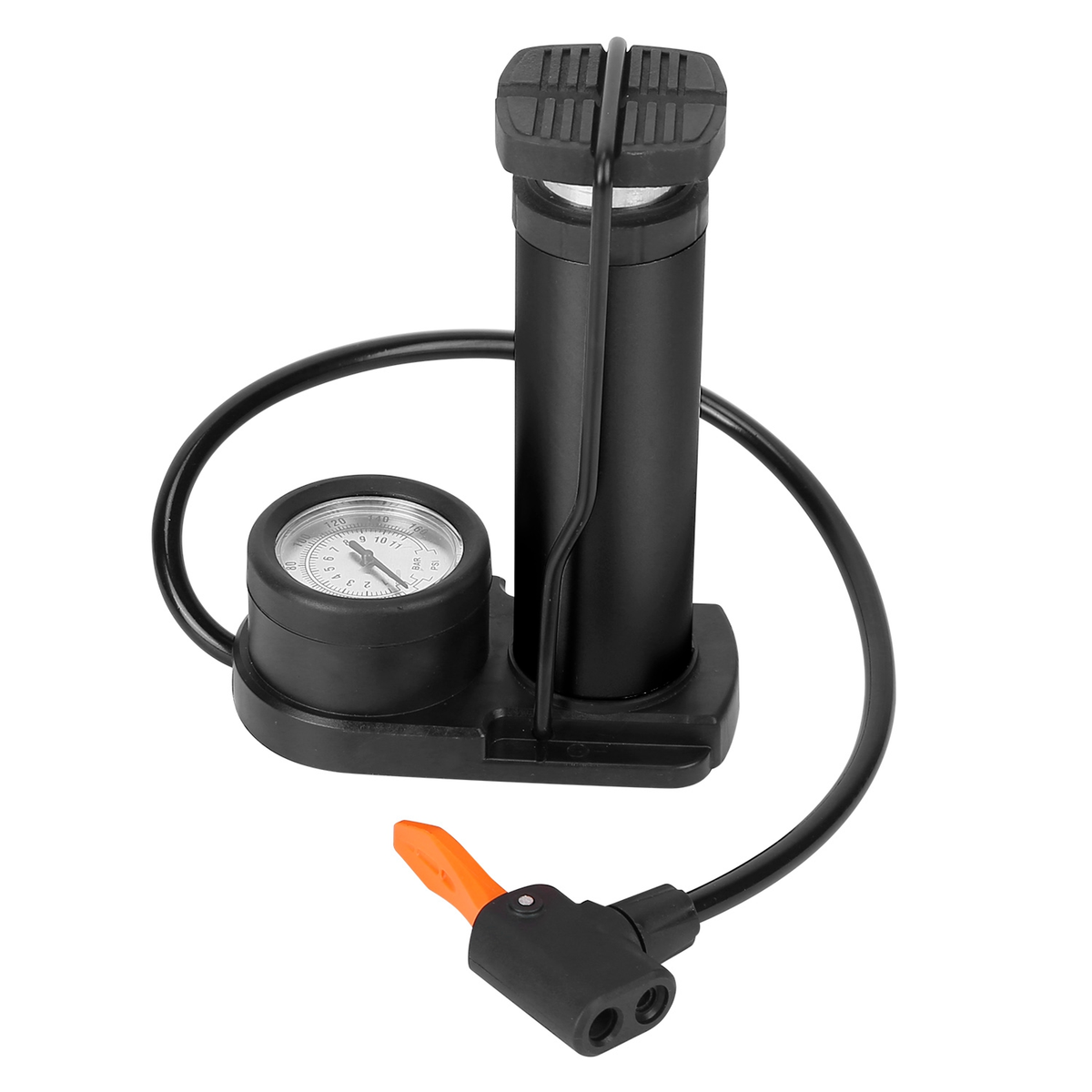 Mini Bike Foot Pump with Pressure Gauge