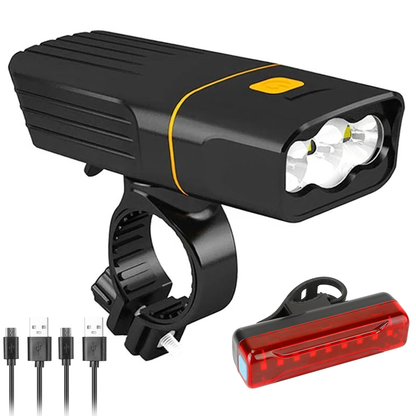 Super Bright Bike Light Set, Head and Tail Lights