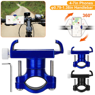 MTB Bike Handlebar Phone Holder Stand (Blue)