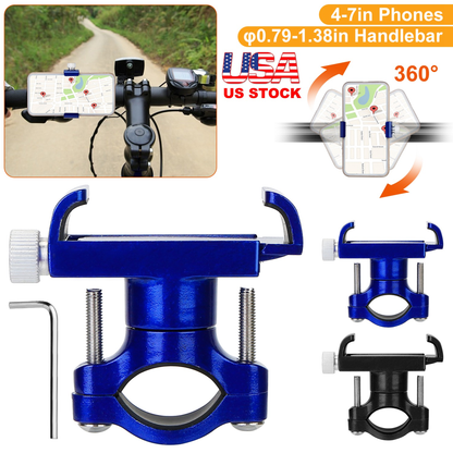 MTB Bike Handlebar Phone Holder Stand (Blue)