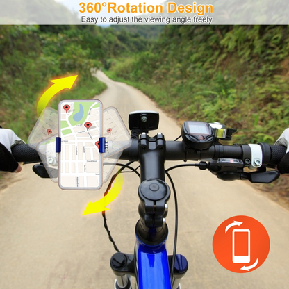 MTB Bike Handlebar Phone Holder Stand (Blue)