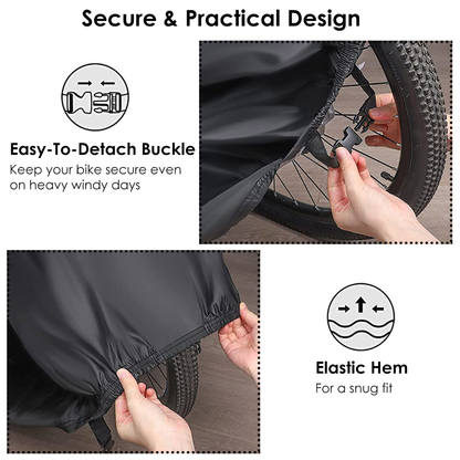 Waterproof Bike Cover with Lock Hole