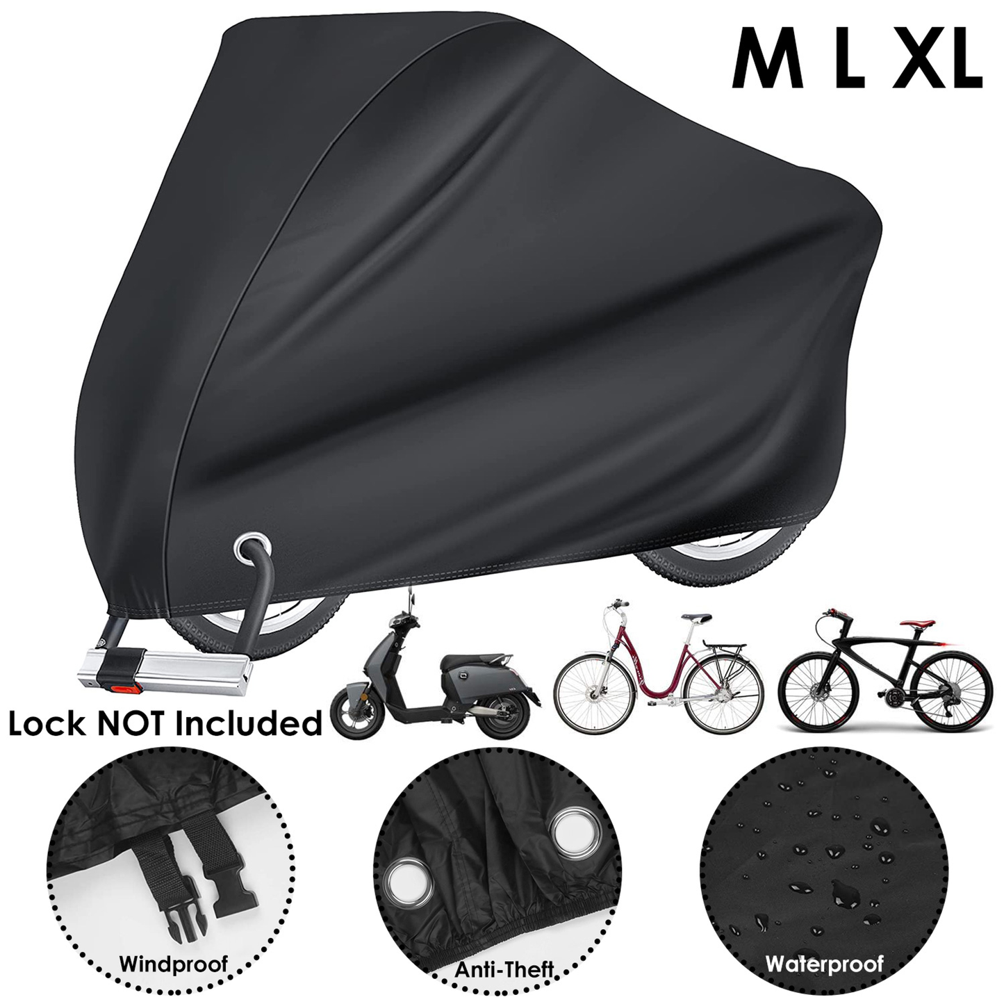 Outdoor Waterproof Bike Cover - XL