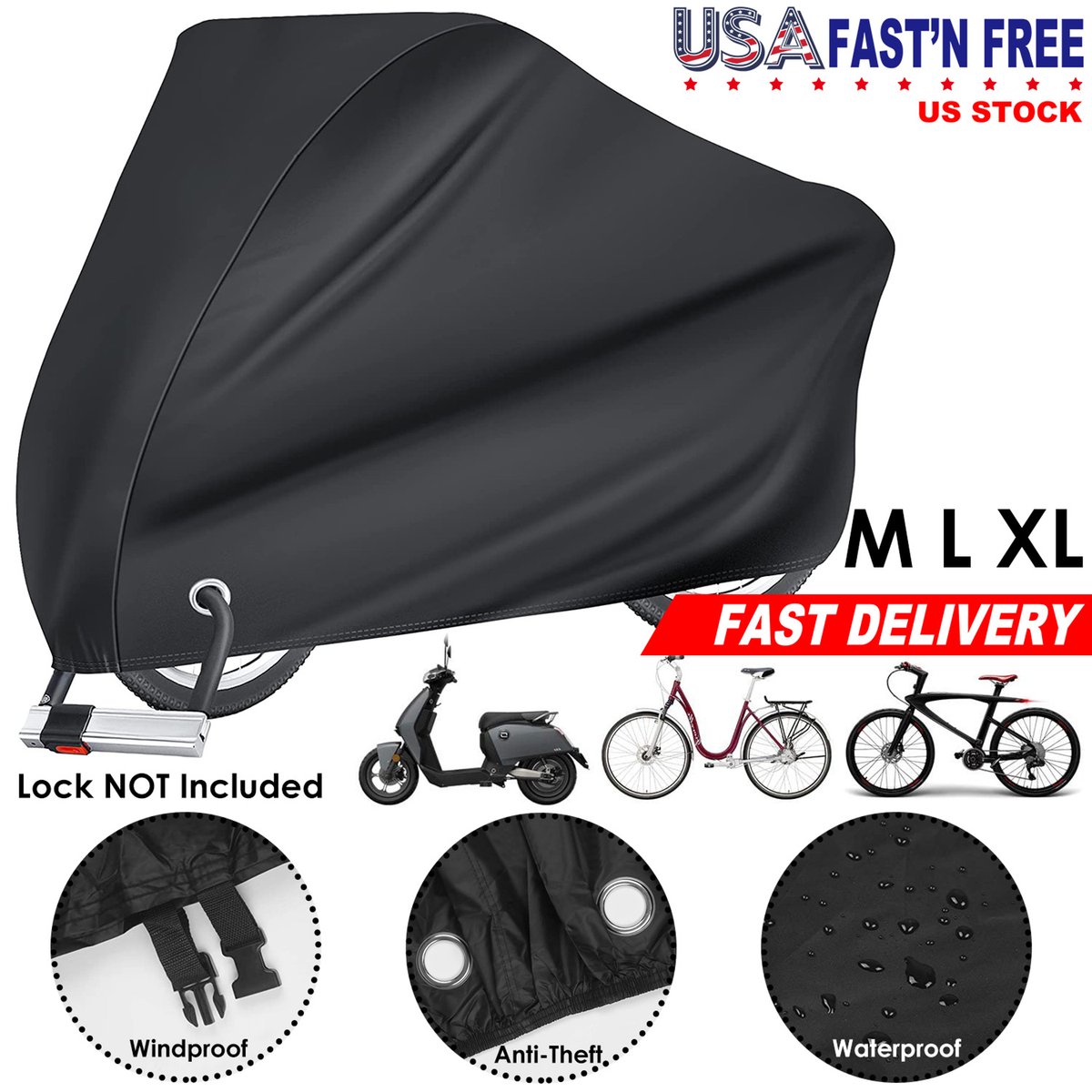 Outdoor Waterproof Bike Cover - XL
