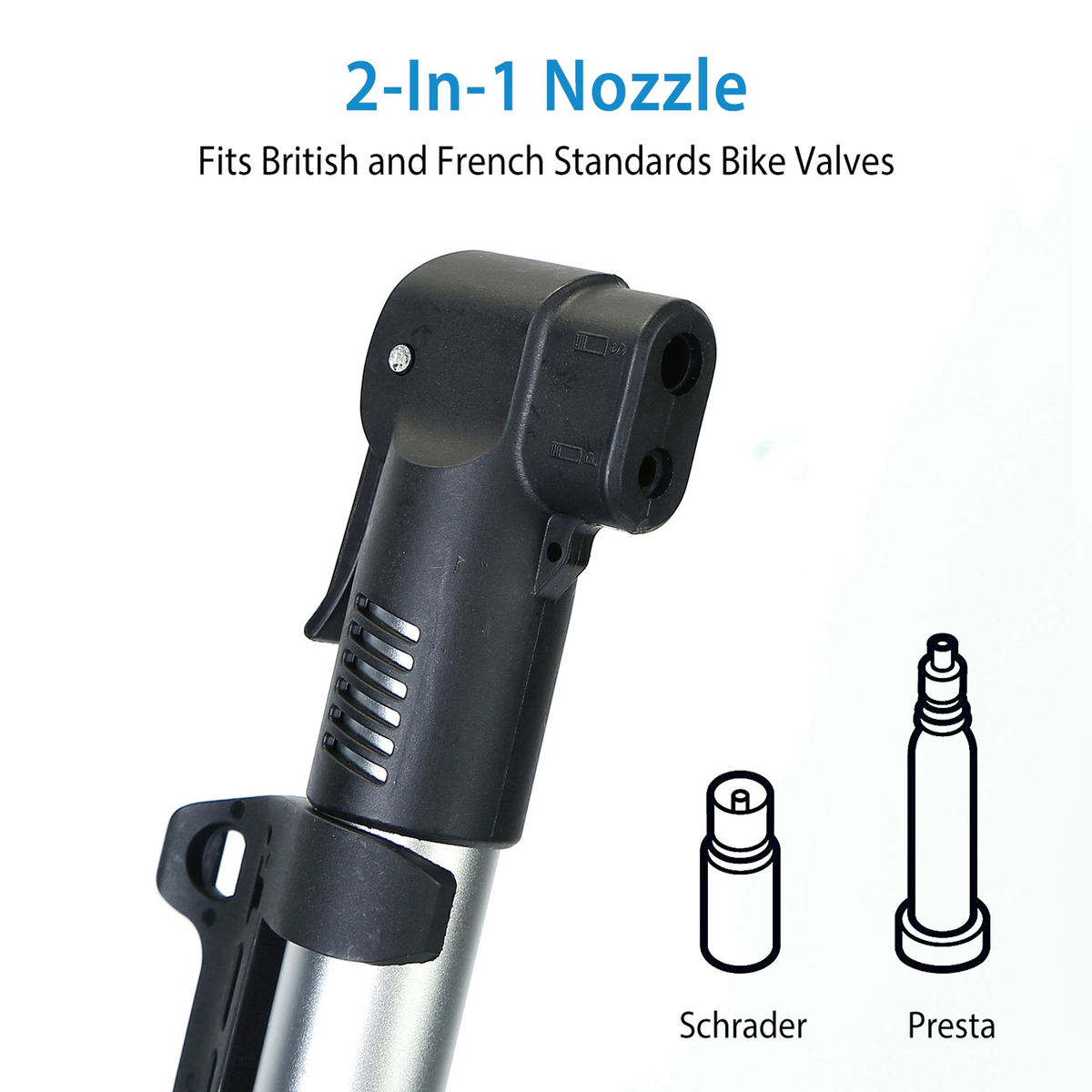 Mini Portable Bike Pump & Ball Inflator