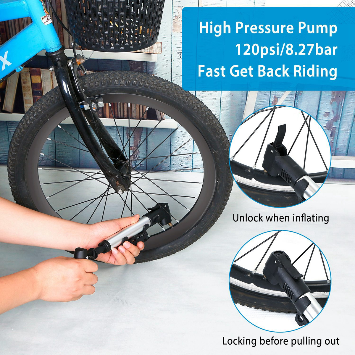 Mini Portable Bike Pump & Ball Inflator