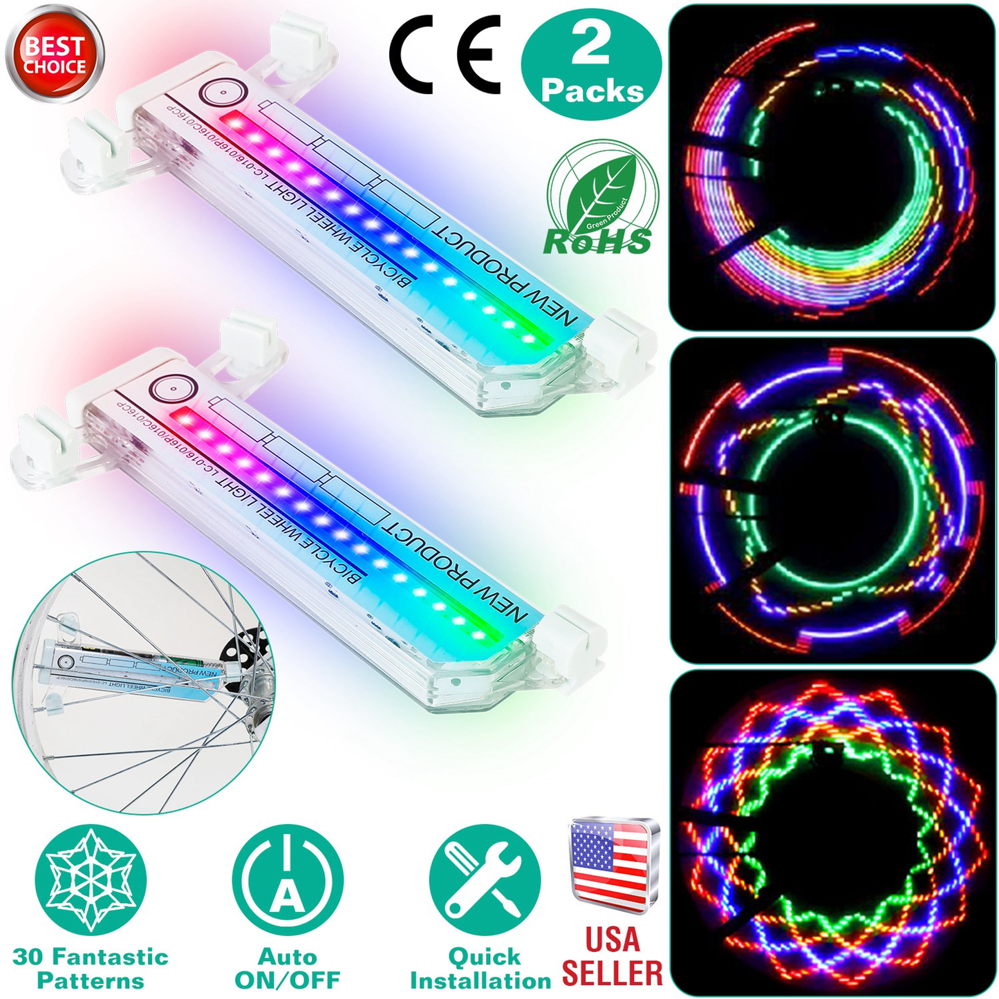 LED Bicycle Wheel Spoke Lights