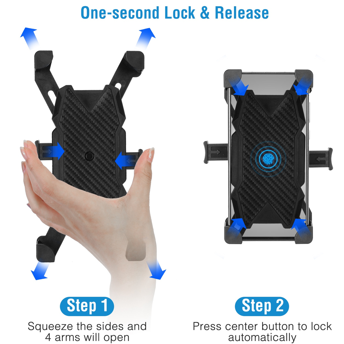 Rotatable Bike & Motorcycle Handlebar Phone Mount