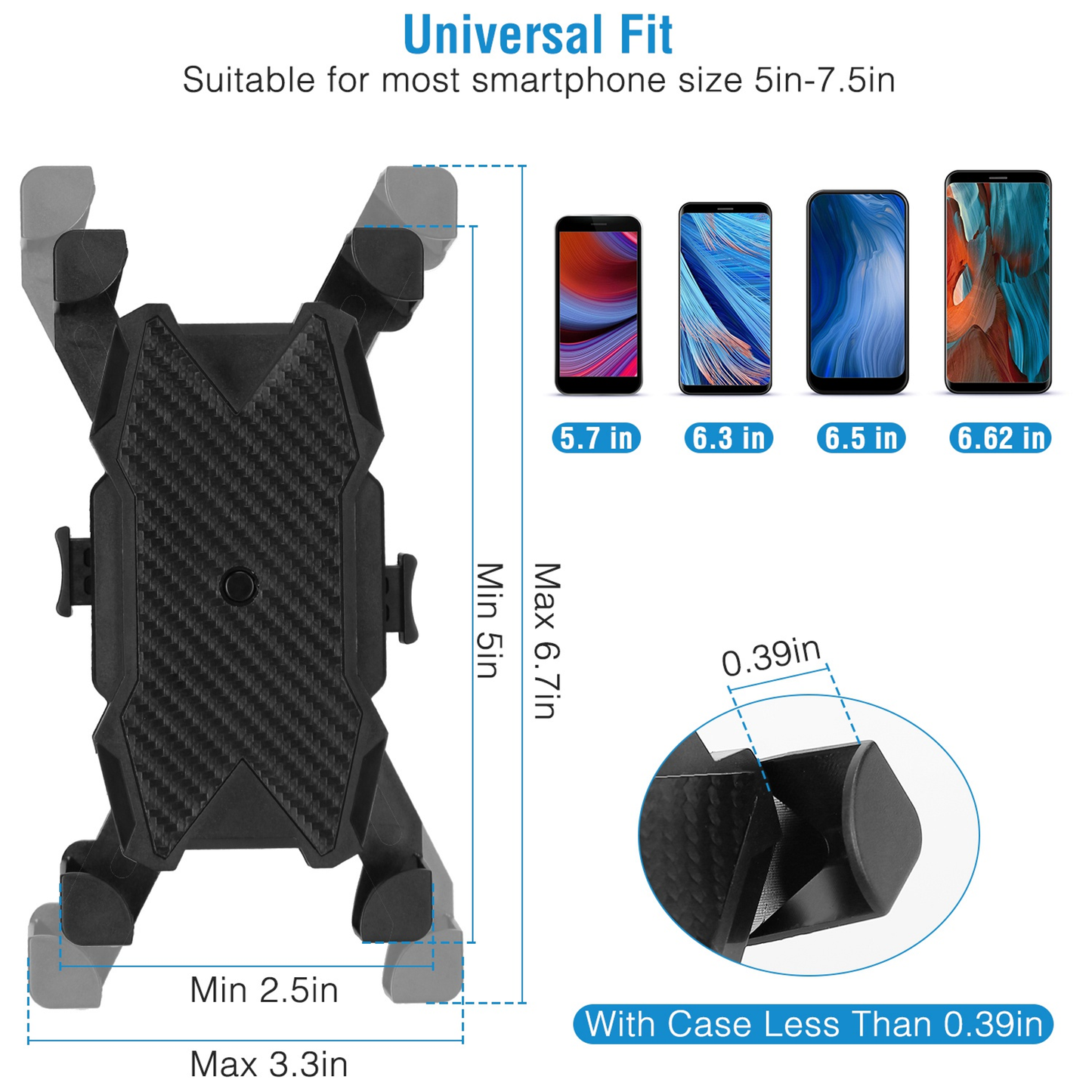 Rotatable Bike & Motorcycle Handlebar Phone Mount
