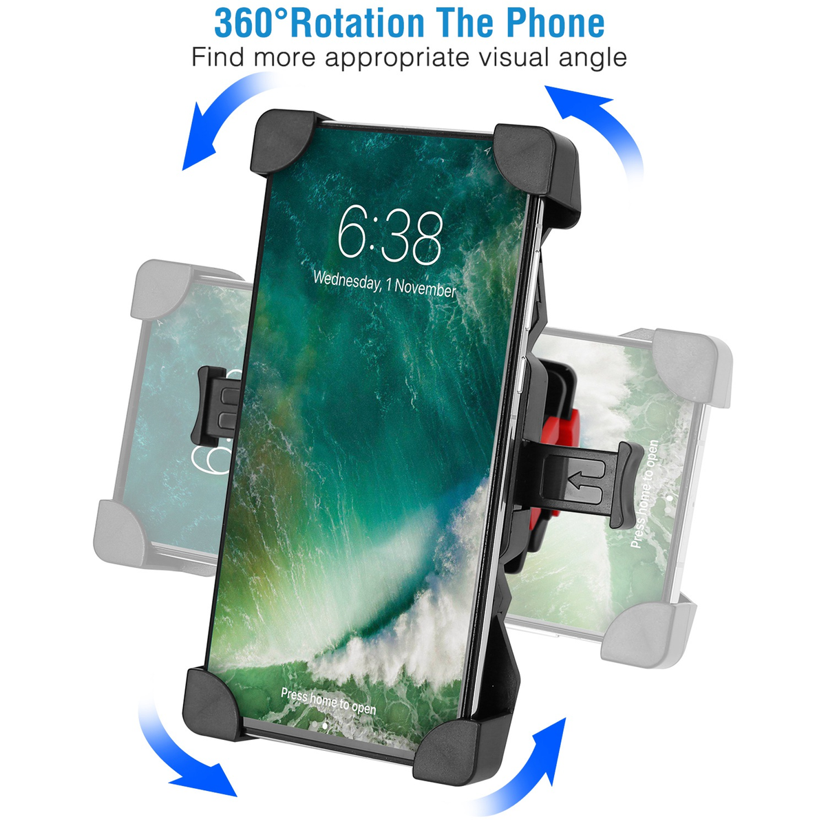 Rotatable Bike & Motorcycle Handlebar Phone Mount