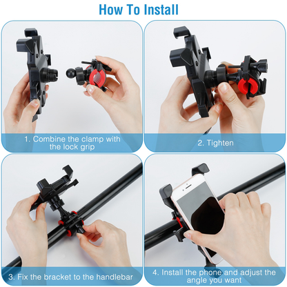 Rotatable Bike & Motorcycle Handlebar Phone Mount