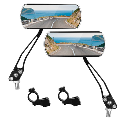 Bike Handlebar Rearview Mirrors, 360-Degree, Pair