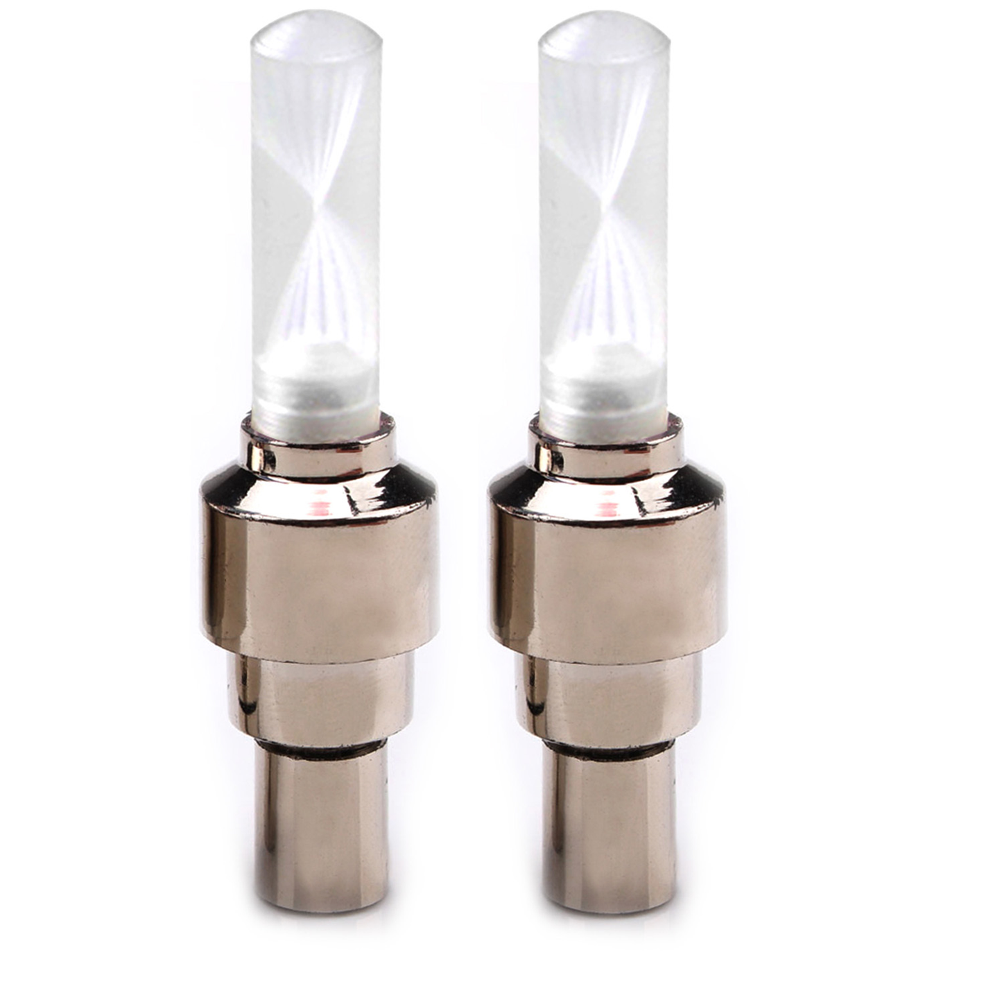 LED Bike Wheel Valve Cap Lights, Multicolor (2-Pack)
