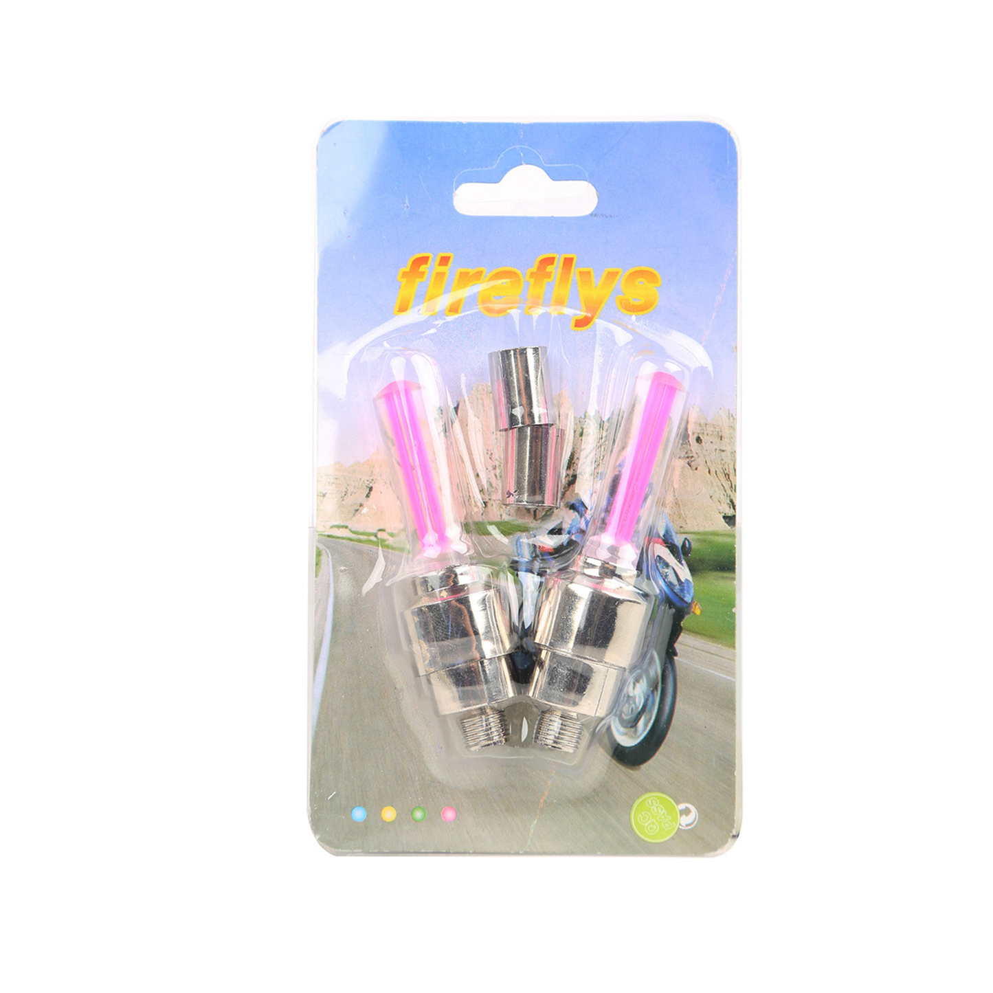 LED Bike Wheel Valve Cap Lights (2-Pack)
