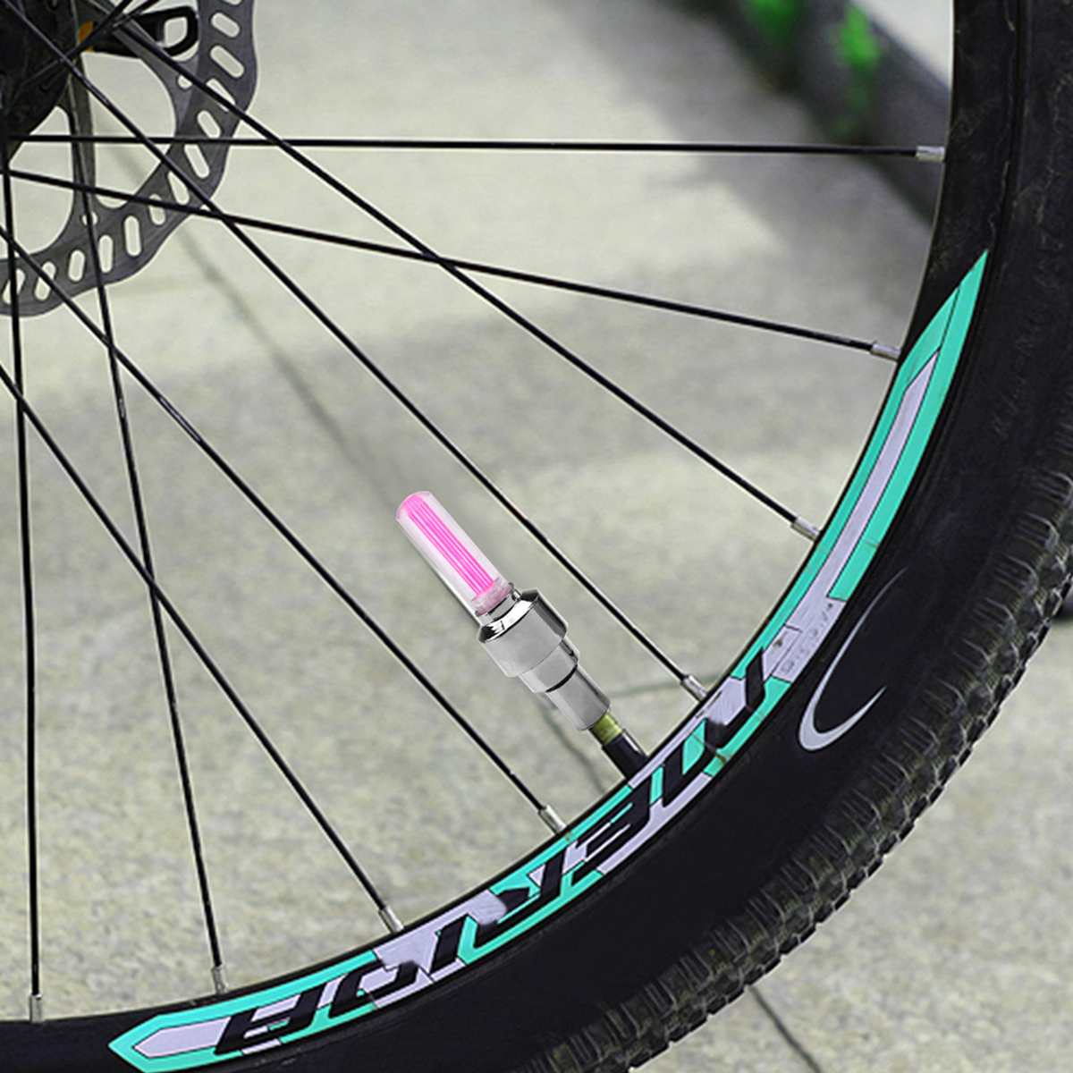 LED Bike Wheel Valve Cap Lights (2-Pack)