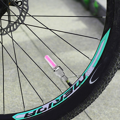 LED Bike Wheel Valve Cap Lights (2-Pack)
