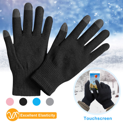 Unisex Winter Knit Touchscreen Gloves
