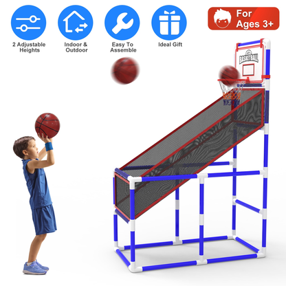 Kids' Basketball Game Set with 2 Balls and Pump