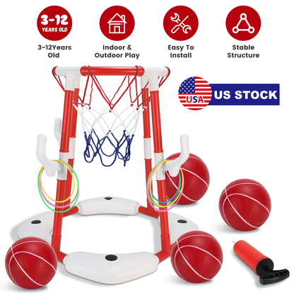Summer Pool Basketball Hoop Toy Set