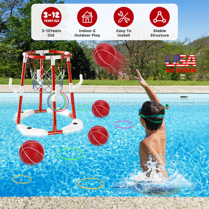 Summer Pool Basketball Hoop Toy Set