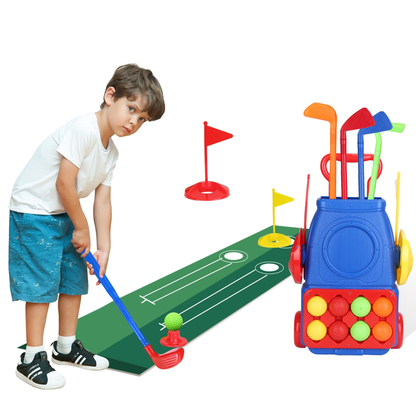 Toddler Golf Clubs Set with Cart and Balls