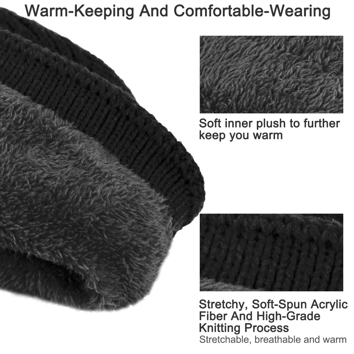 Unisex Knit Beanie Hat