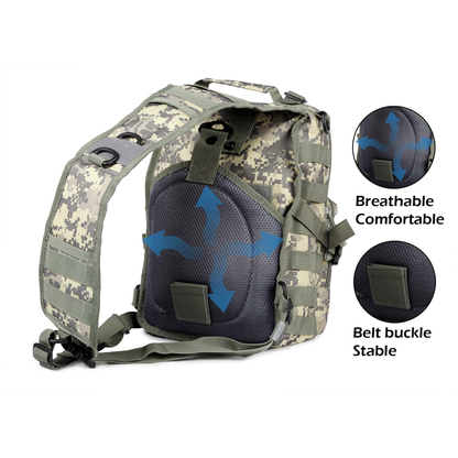 Tactical Shoulder Backpack with Breathable Mesh