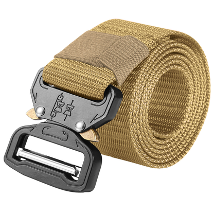 Tactical Military Nylon Web Belt - Khaki