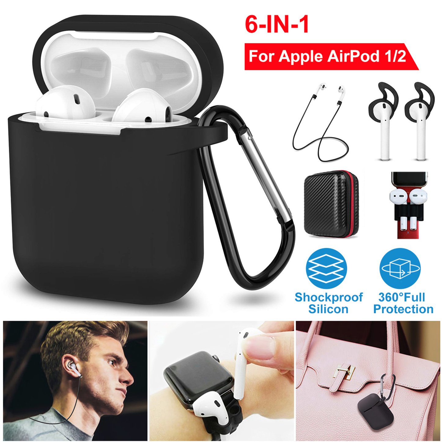 Silicone Protective Case for AirPods
