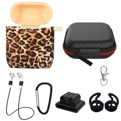 Protective Silicone Case for AirPods with Carabiner
