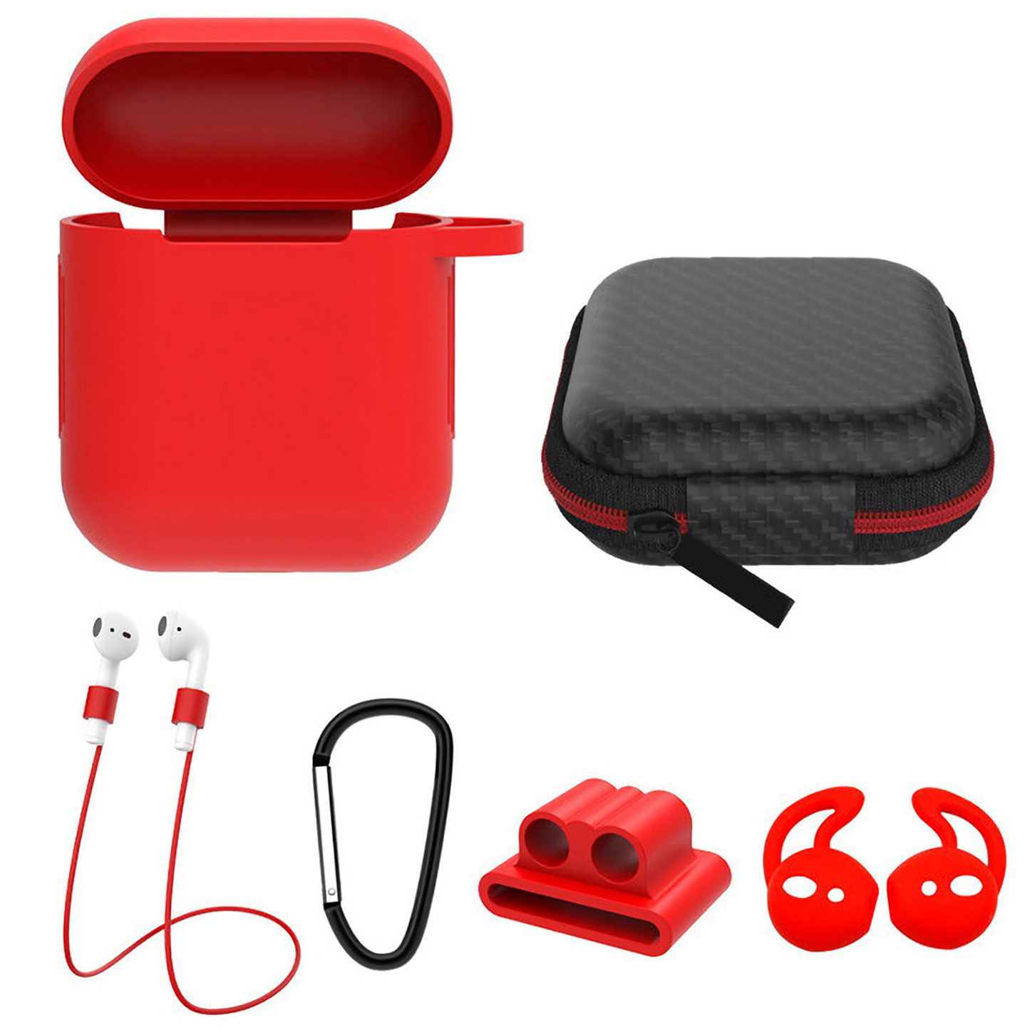 Silicone Case for AirPods, Red