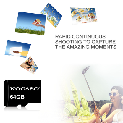 KOCASO Class 10 64GB Micro SDHC Memory Card