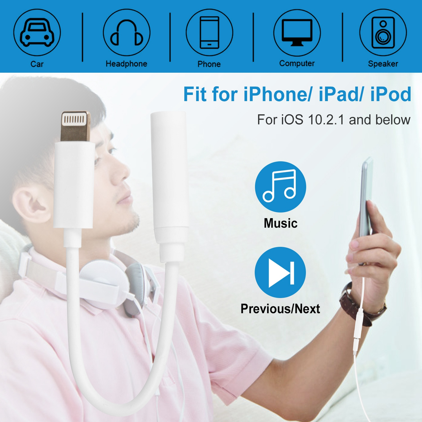 Lightning to 3.5mm Headphone Jack Adapter