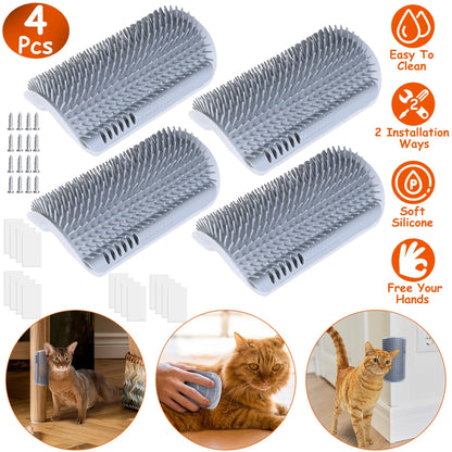 4Pcs Cat Self Groomer Soft
