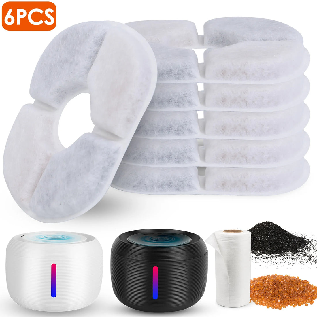 6Pack Pet Water Fountain Replacement