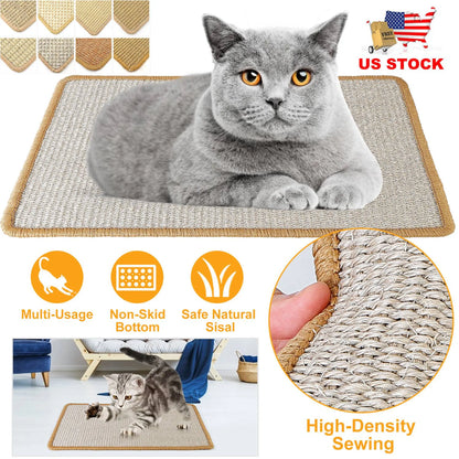 Cat Scratching Mat Natural Sisal Anti-Slip Mat