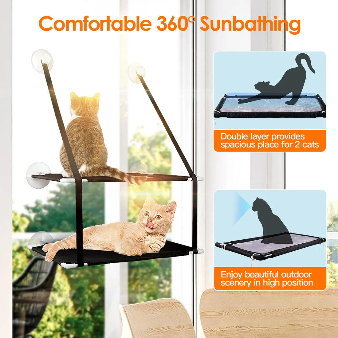 Indoor Window Hammock for Cat