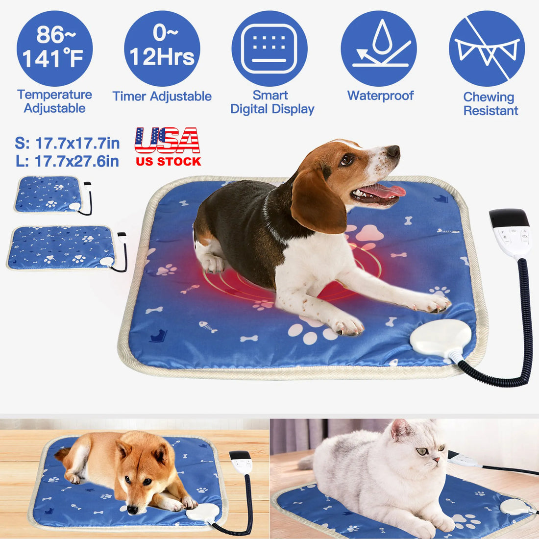 Pet Heating Pad Electric Dog Cat