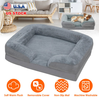 Pet Dog Bed Soft Warm Plush Puppy Cat Bed