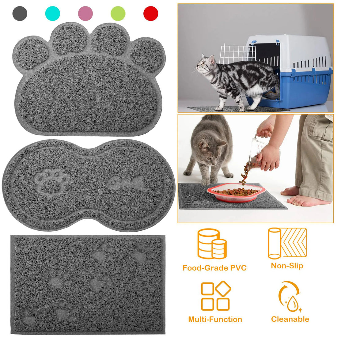 Dog Cat Bowl Mat