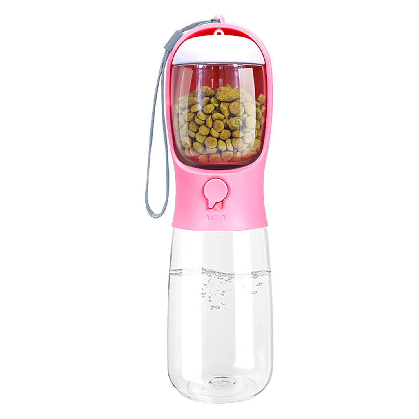 18.6oz Portable Dog Water Bottle & Feeder