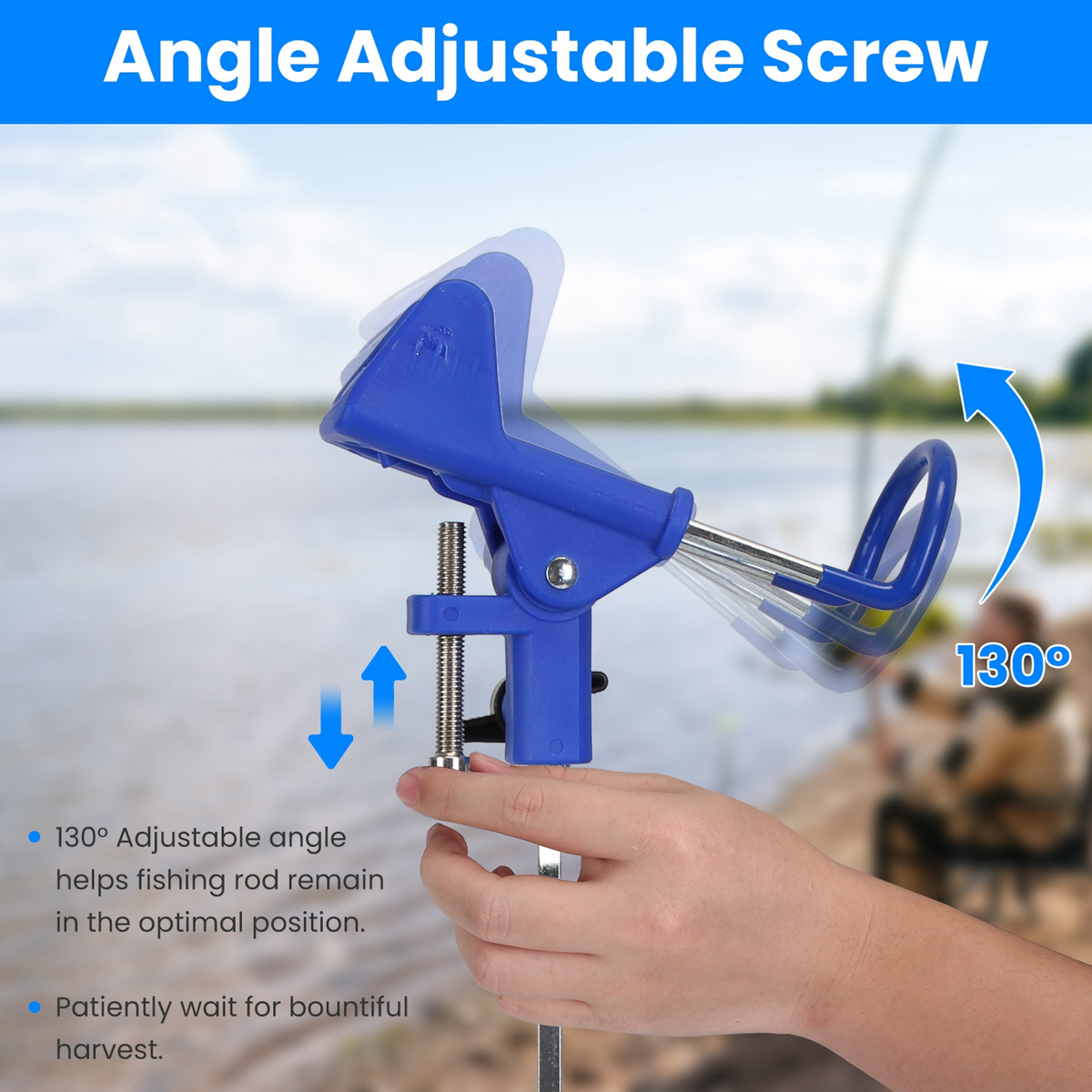 2-Piece Fishing Rod Holders with Stainless Stakes