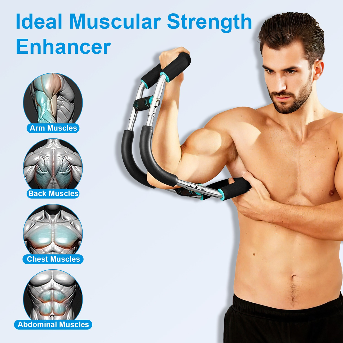 Adjustable Twister Arm Exerciser Spring Workout Bar