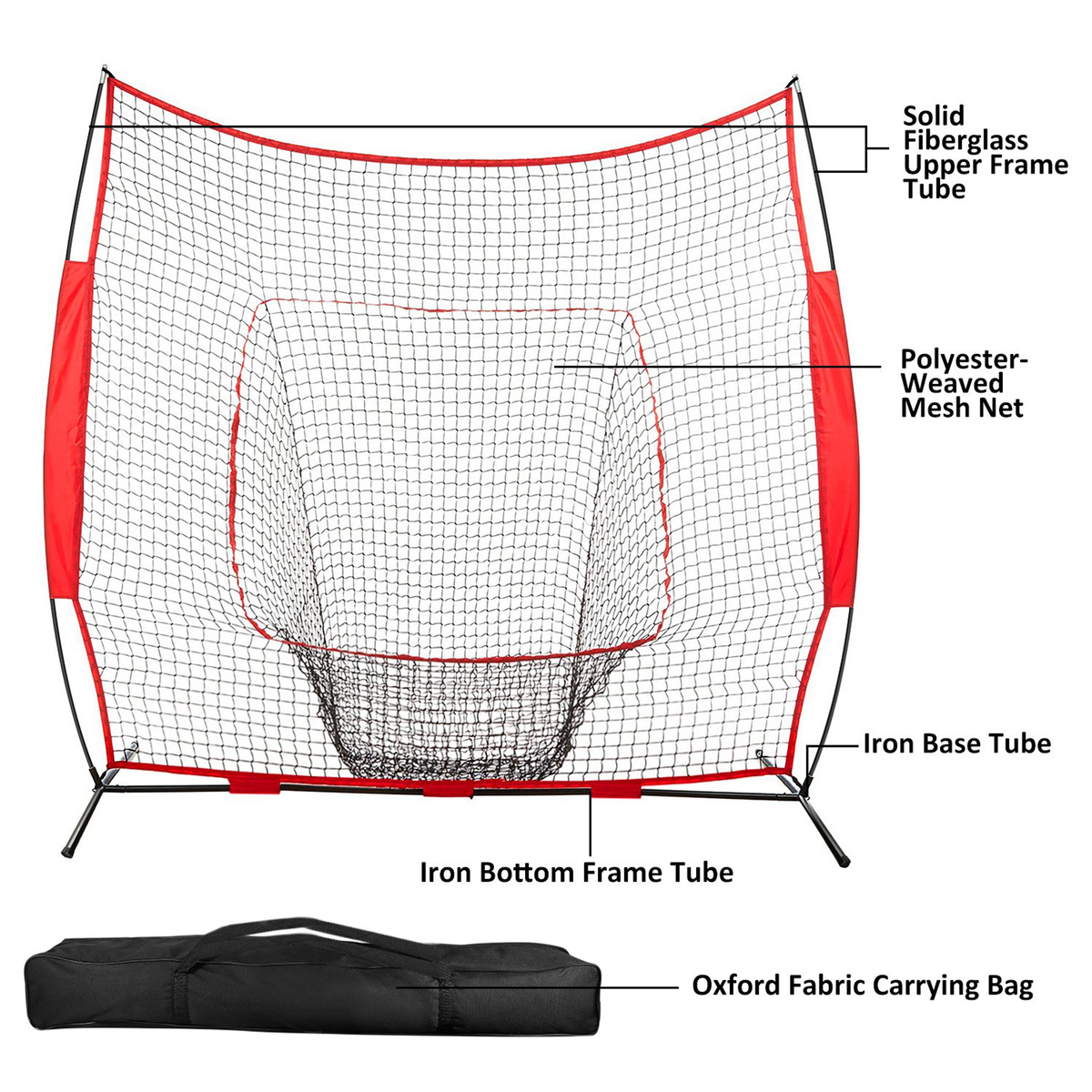 7 x 7 ft Baseball Softball Practice Net