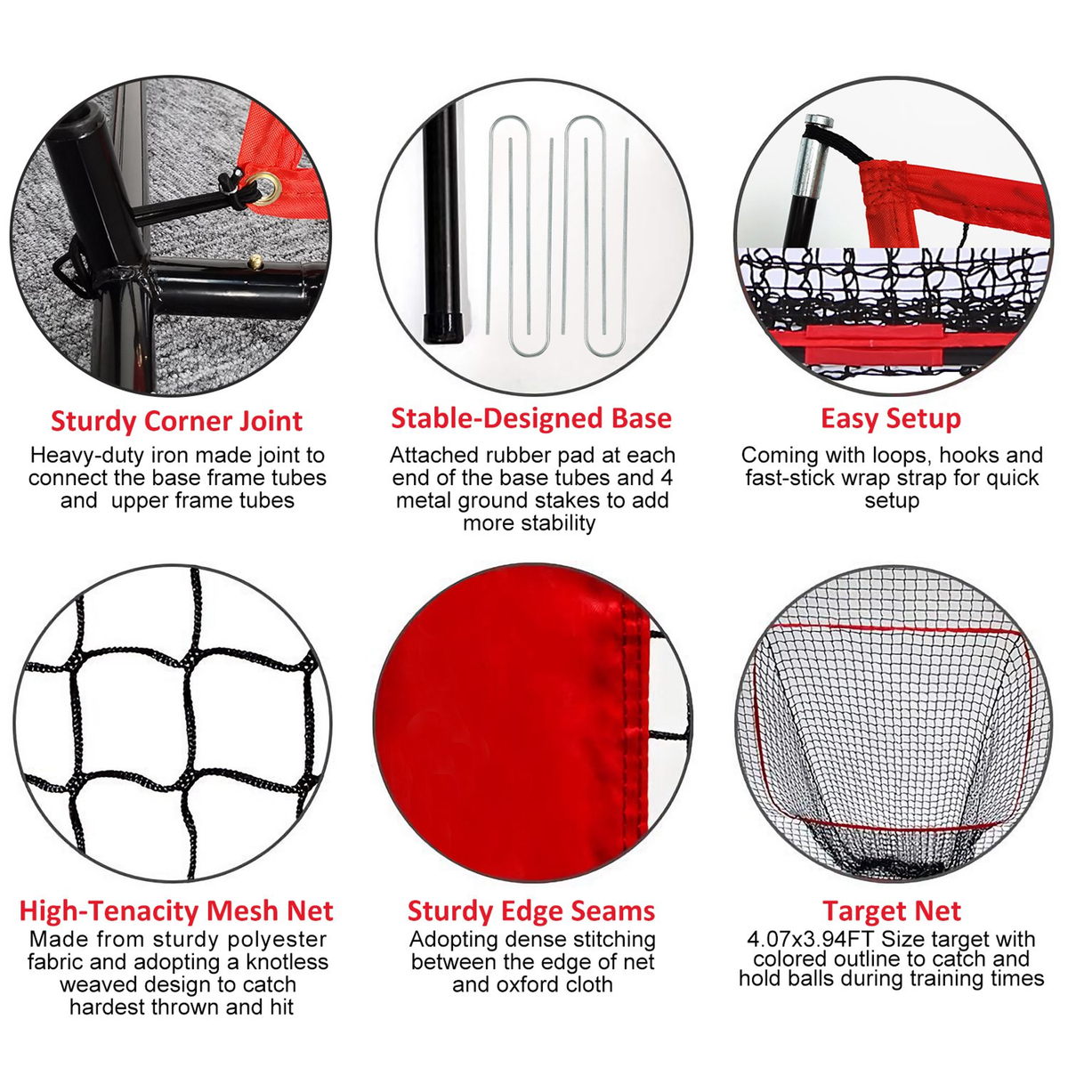 7 x 7 ft Baseball Softball Practice Net