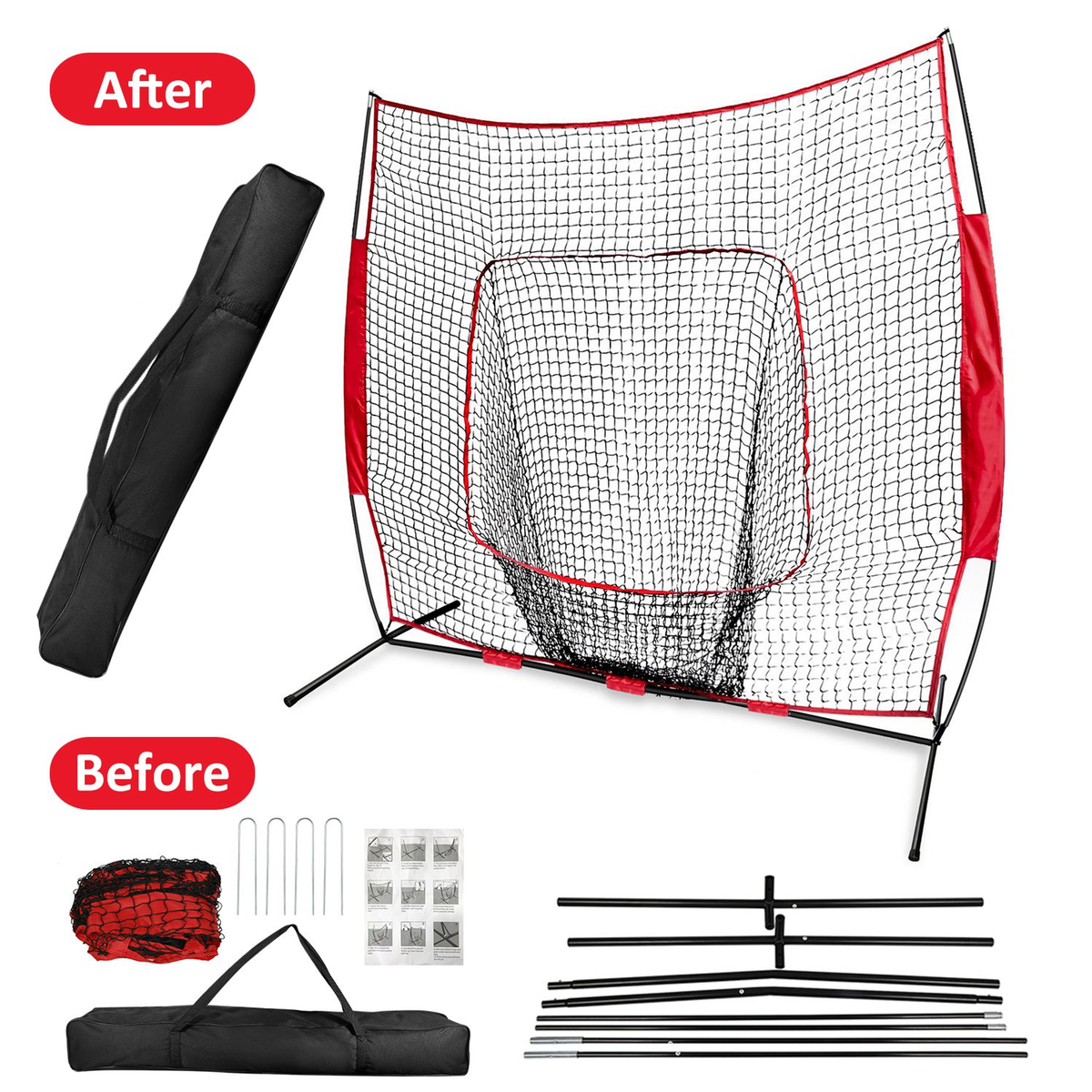 7 x 7 ft Baseball Softball Practice Net