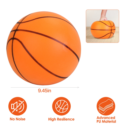 Silent Basketball Foam Bouncing Ball, Low-Noise